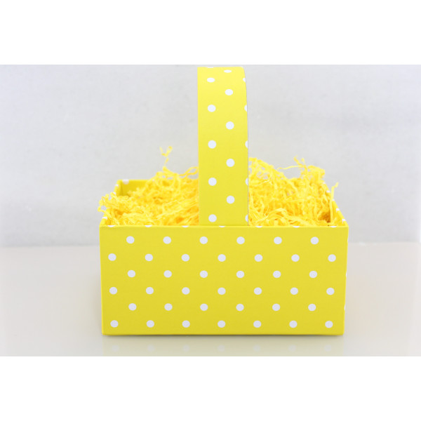 Χάρτινο Χειροποίητο Καλαθάκι, 4 χρώματα