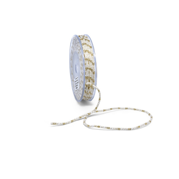 Κορδόνι Πάσα Λούρεξ Μονόχρωμο Κόκκινο-Χρυσό 3mm