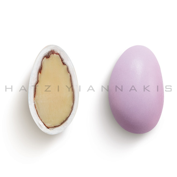 Κουφέτα αμυγδάλου κλασσικό-midi χρώμα_λιλά, γυαλισμένο