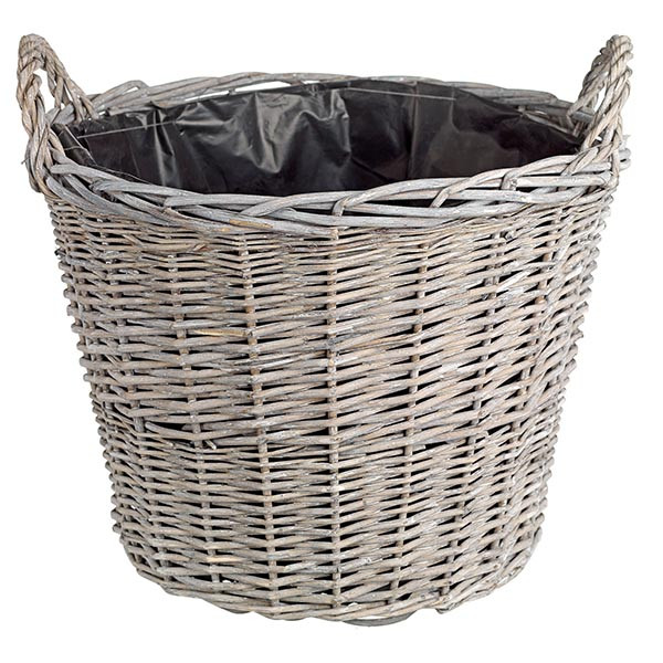 ΚΑΛΑΘΙ ΨΑΘΙΝΟ ΓΚΡΙ ΜΕ ΜΑΥΡΗ ΕΠΕΝΔΥΣΗ 40Χ32CΜ