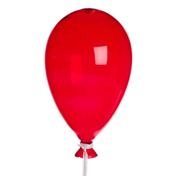 ΜΠΑΛΟΝΙ ΓΥΑΛΙΝΟ ΔΙΑΚΟΣΜΗΤΙΚΟ ΚΟΚΚΙΝΟ 11Χ19CΜ