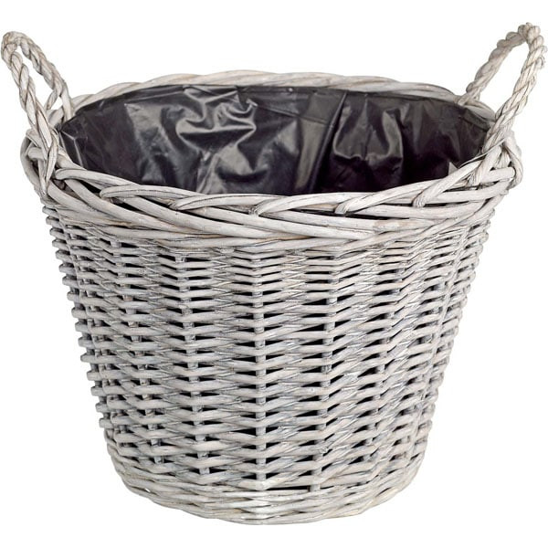 ΚΑΛΑΘΙ ΨΑΘΙΝΟ ΓΚΡΙ ΜΕ ΜΑΥΡΗ ΕΠΕΝΔΥΣΗ 30Χ23CΜ