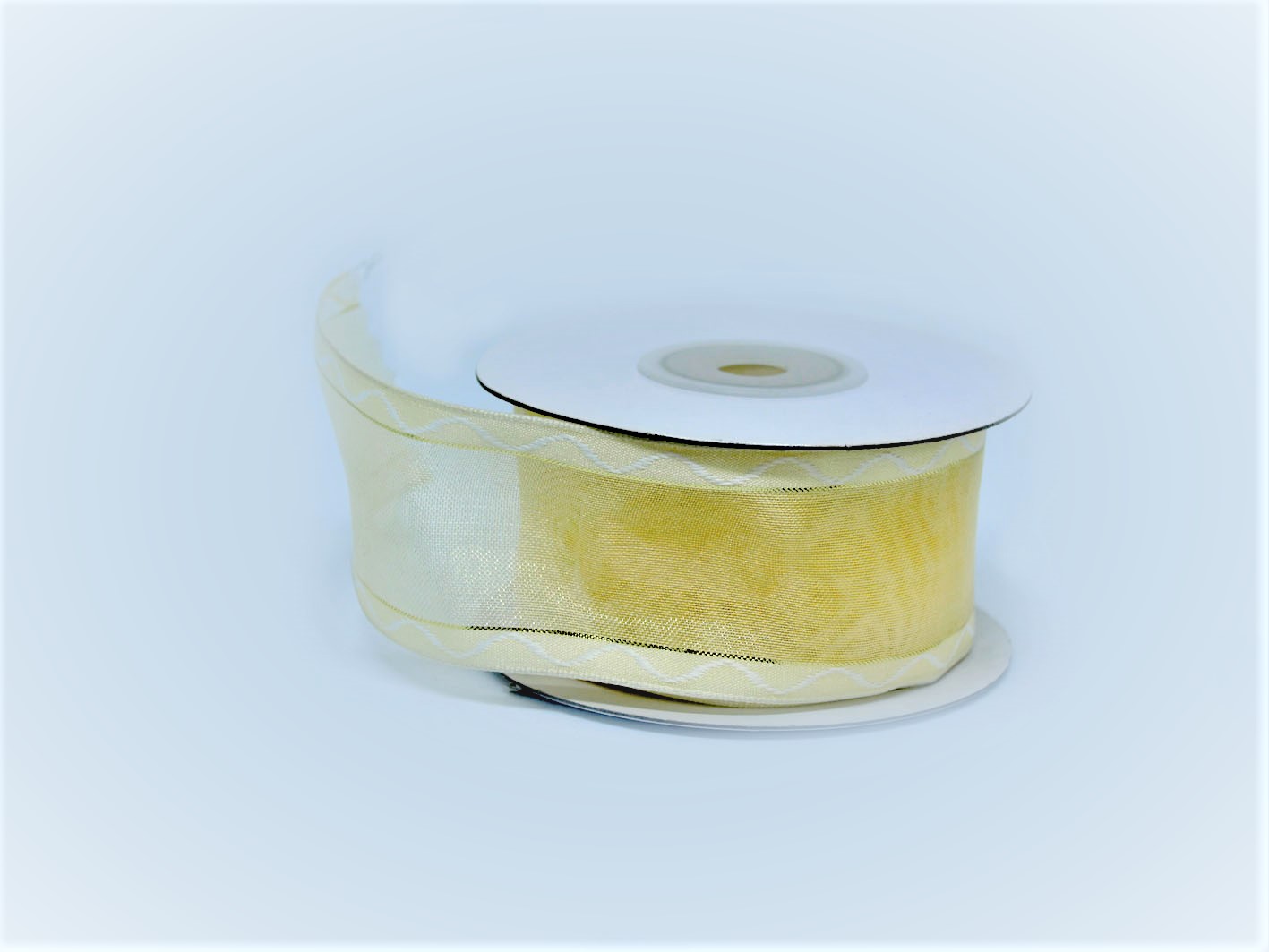 ΚΟΡΔΕΛΑ ΣΥΡΜΑΤΙΝΗ ΔΙΑΦΑΝΗ, ΧΡΥΣΗ ΕΚΡΟΥ, 4CM/10YDS