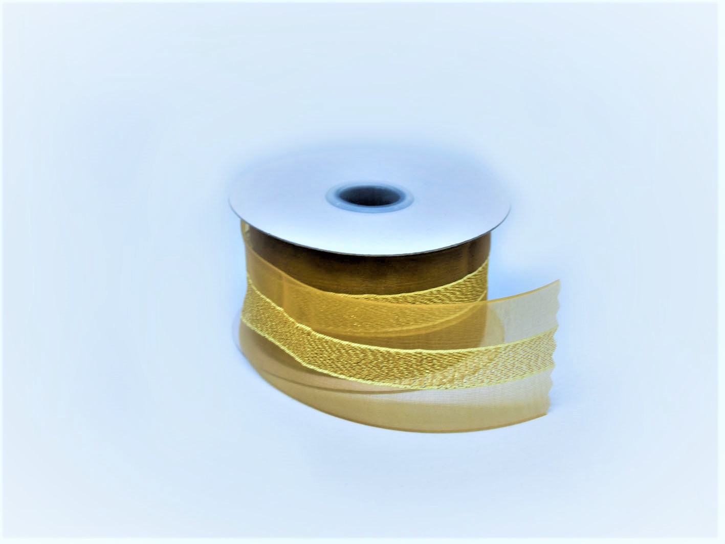 ΚΟΡΔΕΛΑ ΣΥΡΜΑΤΙΝΗ ΚΑΦΕ, ΧΡΥΣΗ ΡΙΓΑ, 4CM/10YDS