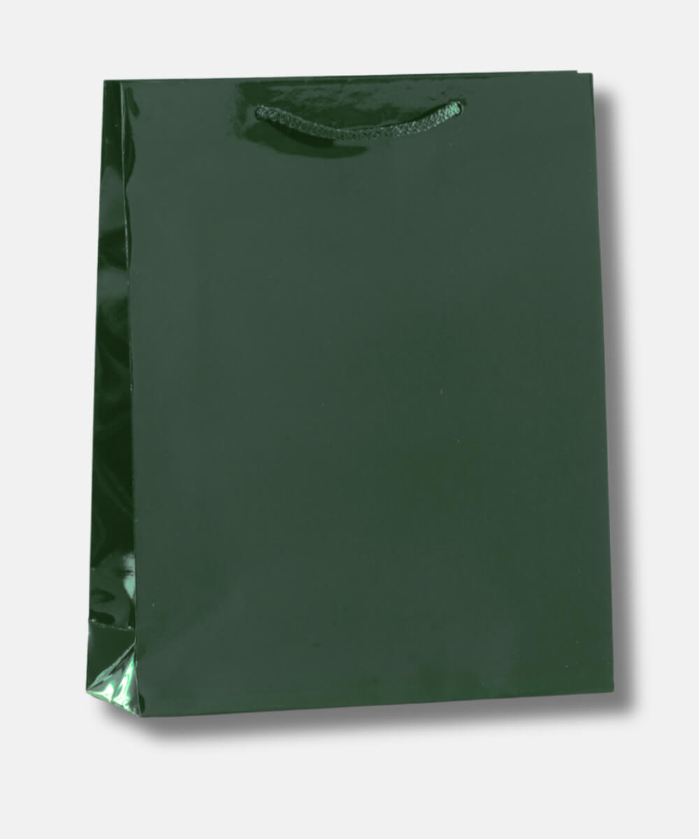 Χειροποίητες Πλαστικοποιημένες Τσάντες Κυπαρισσί Γυαλιστερές – 20 τμχ