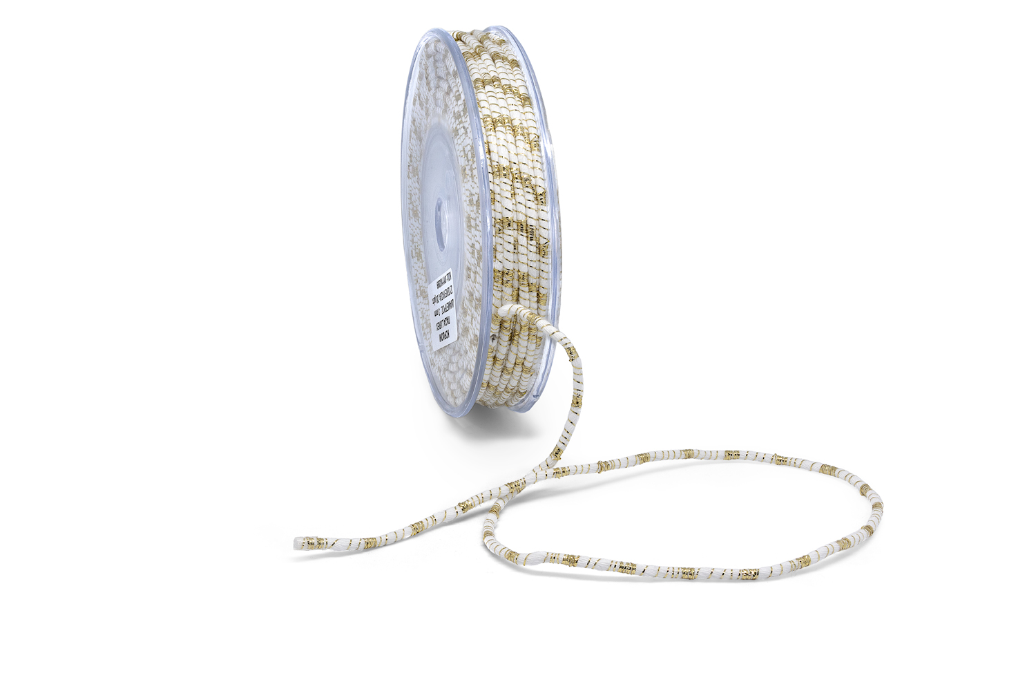 Κορδόνι Πάσα Λούρεξ Μονόχρωμο Κόκκινο-Χρυσό 3mm