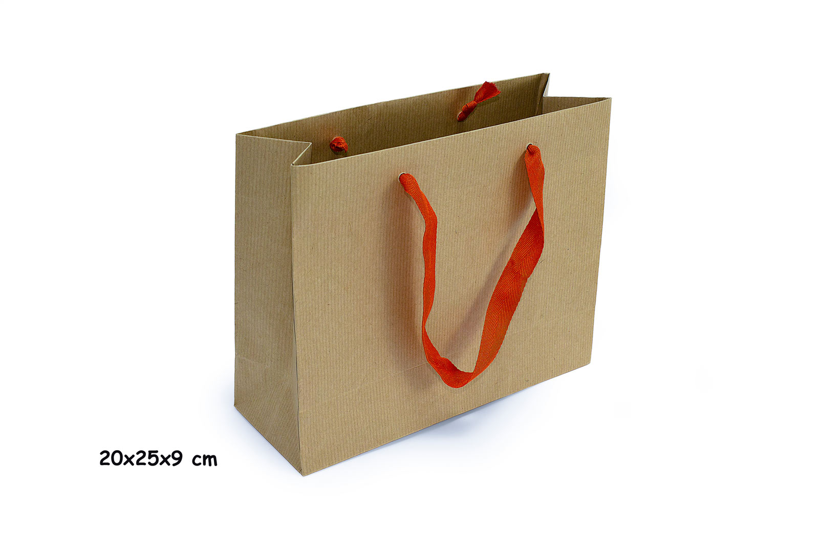 ΤΣΑΝΤΑ ΧΑΡΤΙΝΗ ΧΕΙΡΟΠΟΙΗΤΗ ΚΡΑΦΤ, ΠΟΡΤΟΚΑΛΙ ΦΑΚΑΡΟΛΑ, 25ΤΕΜ