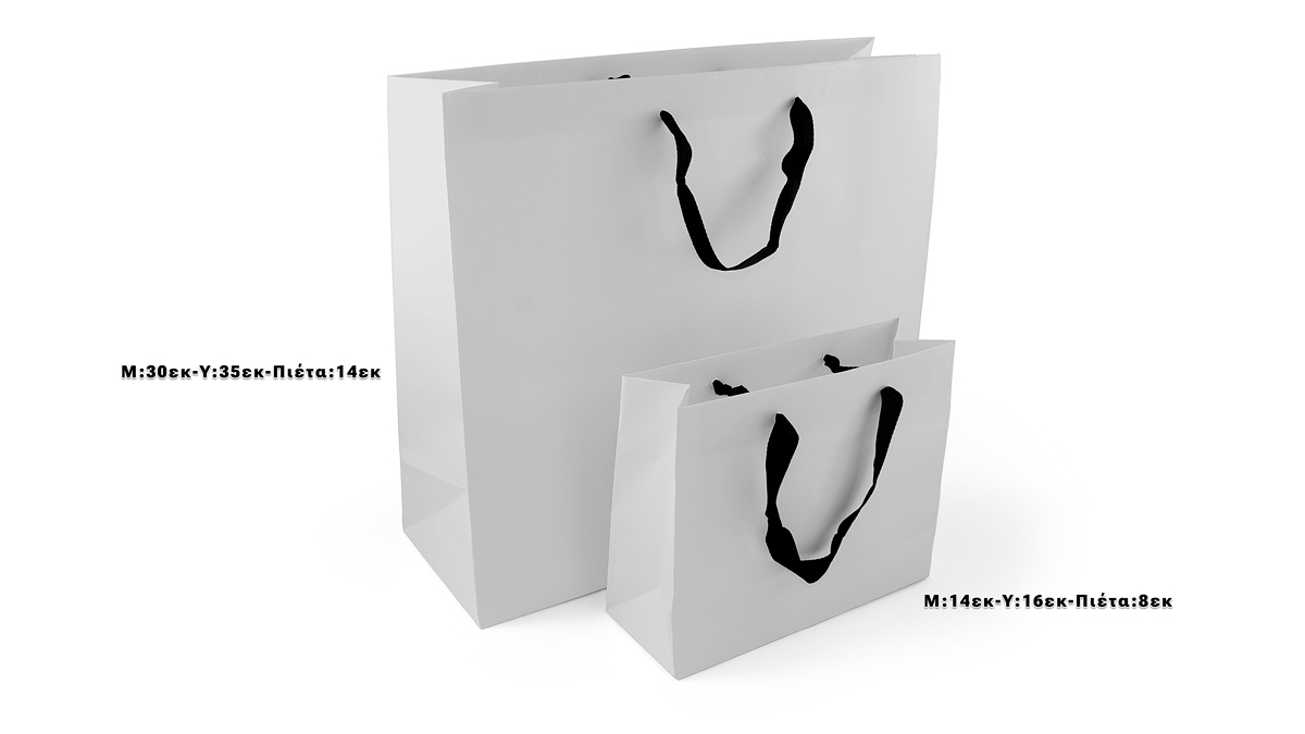 ΤΣΑΝΤΑ ΧΑΡΤΙΝΗ ΧΕΙΡΟΠΟΙΗΤΗ ΛΕΥΚΗ, ΜΑΥΡΗ ΦΑΚΑΡΟΛΑ, 20ΤΕΜ